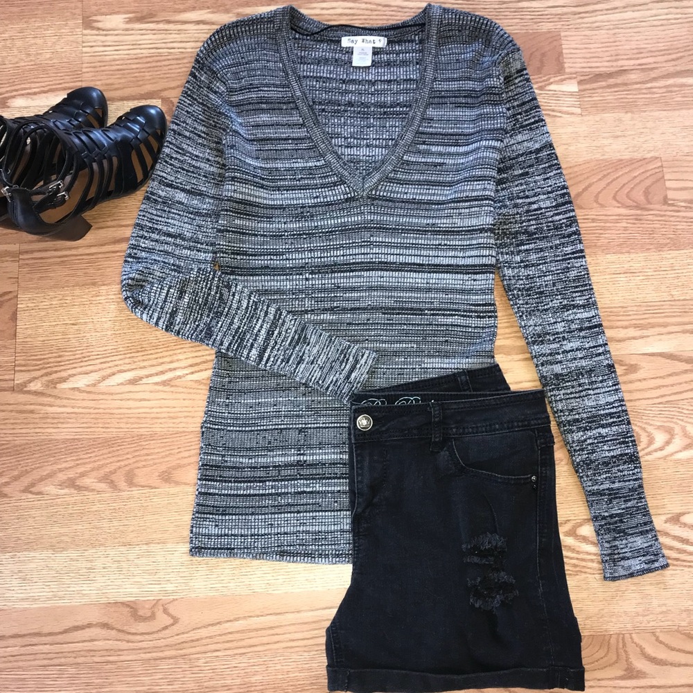 Say What? Sweater top